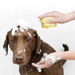 Pet Silicone Bath Foaming with soft bristles for easy pet bathing