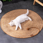 Cat Scratcher Rattan Mat natural rattan design