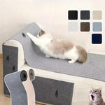 Cat Climbing Mat Wear Resistant Scratch on sofa with cat scratching the surface.